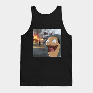 Burgers memes Louise fire Tank Top